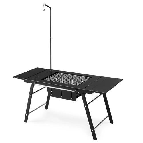 IGT Multifunctional Travel Barbecue + Katlanabilir Masalı BLACK