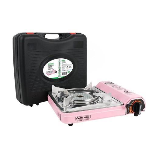 Seramik Pro Portatif Ocak (Gaz Stop Emniyetli) PEMBE