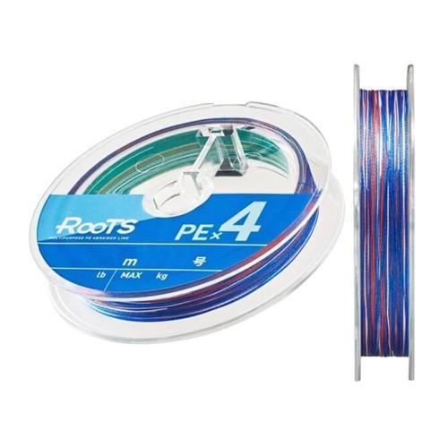 X4 Roots PE 4 Örgü Spin İpi MultiColor-200 MT-0,128 MM