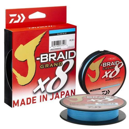 J-Braid Grand x8 İp Olta Misinası 135mt Island Blue-0,16 mm