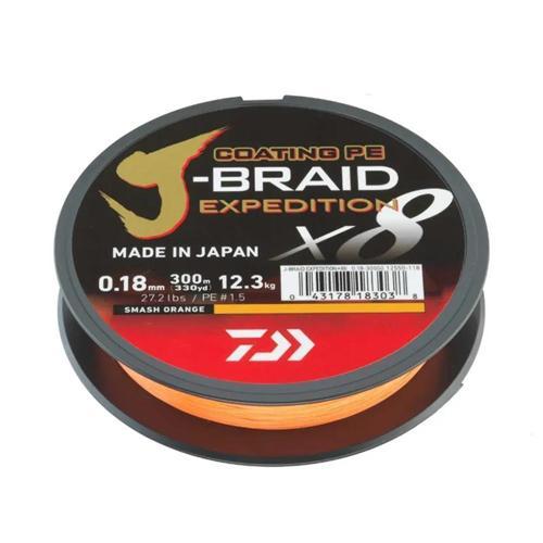 J-Braid Expedition x8 İp Misina 150mt 0,06 MM-Smash Orange-150 MT-0,06 MM-0,06 MM