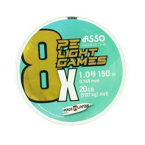 8X Light Games PE 8 Örgü Spin İp Misina 150mt Moss Green Moss Green-0,148 mm