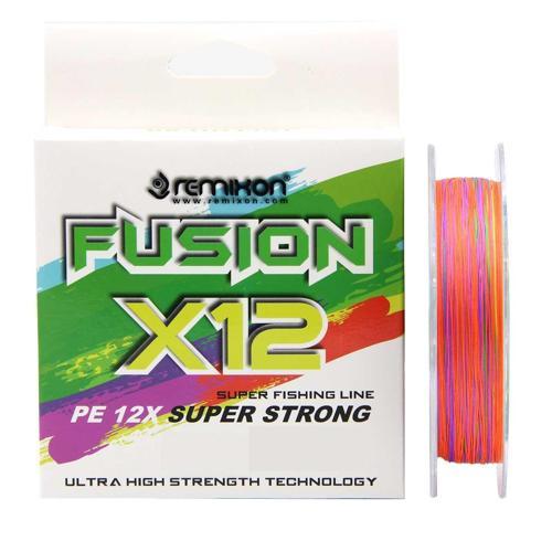 Fusion x12 MultiColor İp Olta Misinası 300mt MultiColor-0,20 mm