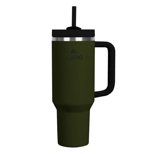 İgloo Stadler Thermo-Mug 1.2 Litre Pipetli Termos Bardak Haki/Siyah