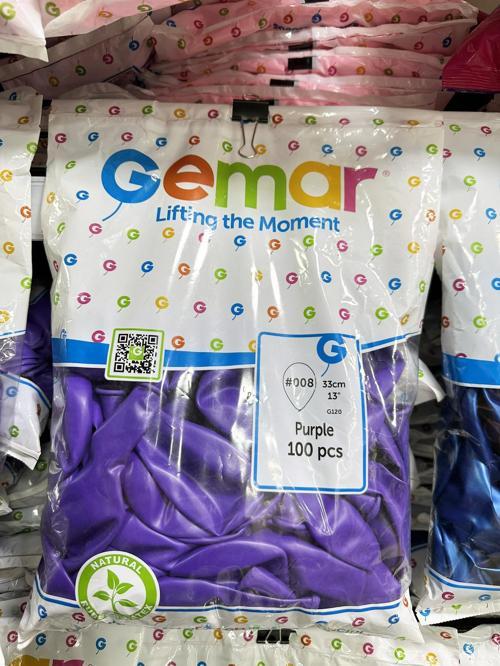 Parti Doğum Günü Organizasyon Balon - 33 Cm. - Mor - 100 Adet