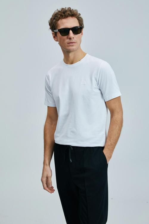 Erkek Pablo Modern Grafik T-Shirt 111020265 Beyaz