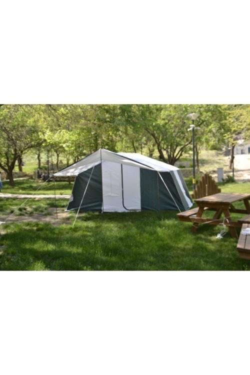 Zeycamping Iki Odalı Ve Salonlu 17 M2 Kamp Orman Şantiye Depo Çadırı