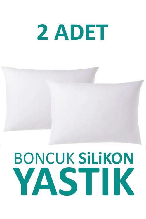 2 Adet Antialerjik Boncuk Silikon Yastık Pamuklu Kılıf 900 Gram