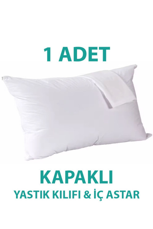 Pamuklu Kapaklı İç Yastık Kılıfı Beyaz Renkli İç Astar Yastık İç Kılıfı 50X 70 Şilte