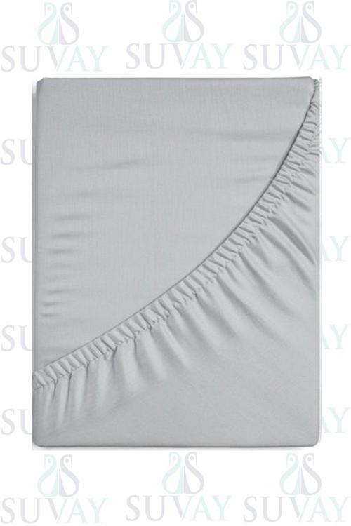 Gri Bebek Lastikli Çarşaf %100 Pamuklu Penye Park Yatak | 60X120 | 70X110 | 70X120 | 70X130 | 70X140