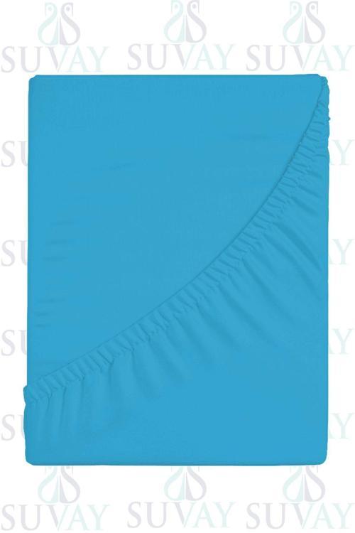 Mavi Bebek Lastikli Çarşaf %100 Pamuklu Penye Park Yatak | 60X120 | 70X110 | 70X120 | 70X130| 70X140