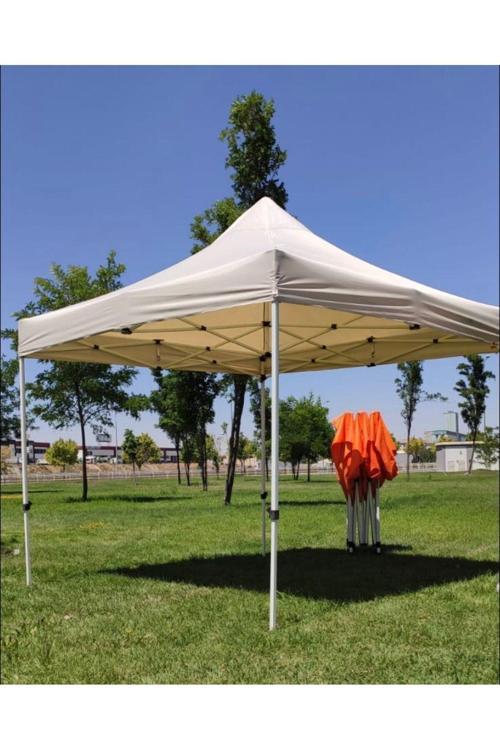 Zeycamping 3x3 Otamatik Bahçe Kamp Şantiye Taziye Kamelya Çadır ( Gri Renk )