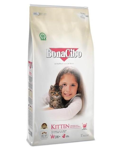 Kitten Tavuklu (Hamsi ve Pirinç eşliğinde) Yavru Kedi Maması 15 Kg