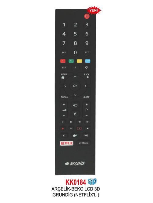 - BEKO LCD 3D GRUNDIG (NETFLIX'Lİ) KUMANDA