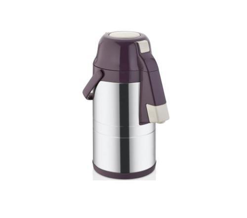 3,5 Litre İnox Pompalı Çelik Termos CKR-2008 Mor