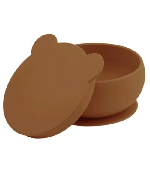 Silikon Kapaklı Kase Woody Brown