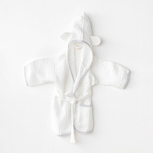 AC24723 Bathrobe Wawa Boys Bebek Bornoz White