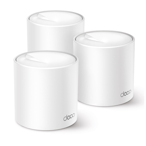 TP-LINK DECO-X50, AX3000, Üçlü Mesh, 574-2402Mbps Dual Band, WiFi6, 3Port Gigabit Lan, 600m2 kapsama Alanı, Router, Geni