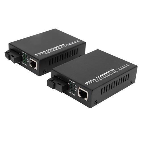 Ayt Powermaster Pm-22107 1000 Mbps 3 Km Single Mode Fiber Optik Ethernet İnternet Medya Dönüştürücü Tak Çalıştır