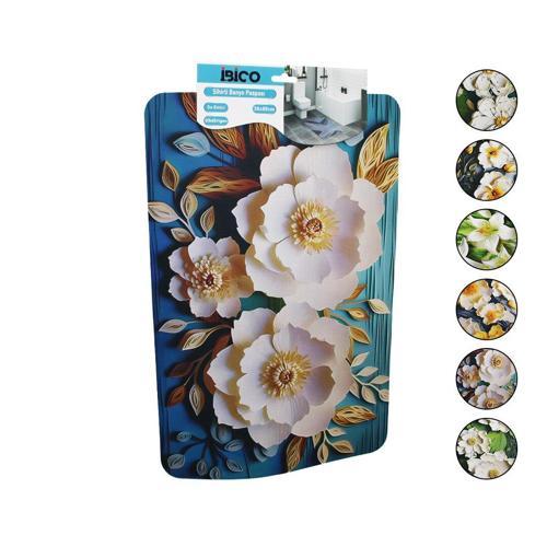 DİKDÖRTGEN - DESENLİ   38X85CM   SU EMİCİ - SİHİRLİ  BANYO PASPASI  ELASTİK (2818)