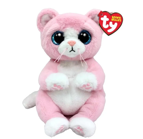 Beanie Bellies Oturan Peluş Pembe Kedi Lillibelle 21 cm