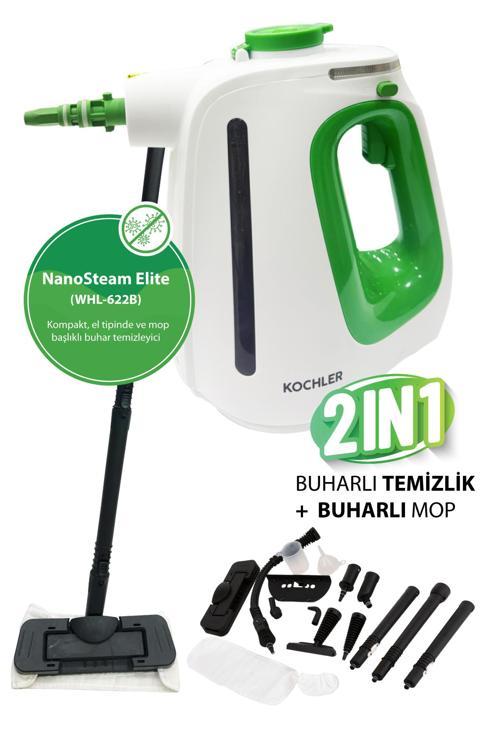 WHL-622B 2-in-1 Buharlı Temizlik Makinesi – El Tipi ve Mop Başlıklı, Yüksek Güçlü, Çok Amaçlı ve Kompakt Tasarım