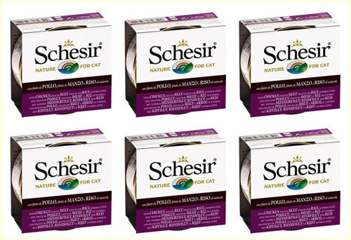 Tavuklu, Sigir Ve Pirinçli Yetiskin Kedi Yas Mamasi 85gr*6 Adet