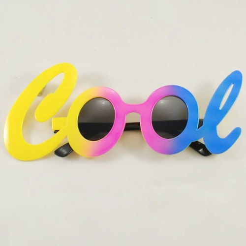 Cool Yazılı Rengarenk Parti Gözlüğü 21x8 Cm