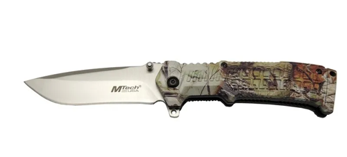 465 Kamp Çakı 21cm - Yarı Otomatik, Kemerlikli, Plastik Sap