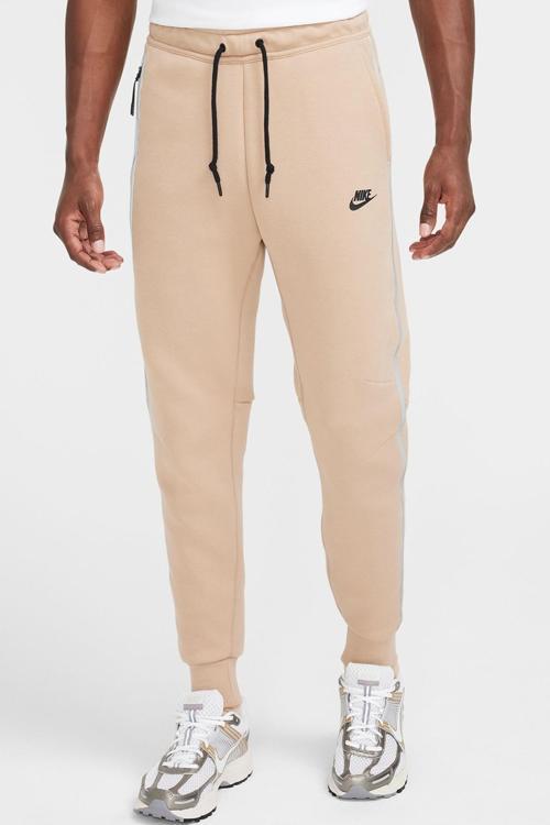 Sportswear Tech Fleece Mens Taper Leg Jogger Erkek Reflektörlü Eşofman Altı Bej