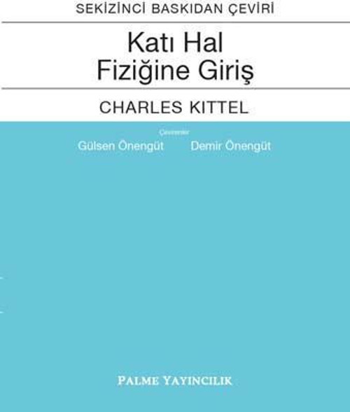 Palme Yayınevi Katı Hal Fiziğine Giriş