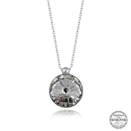 Swarovski Crystal Taşlı Çerçeveli Gümüş Kadın Kolye  SL5491