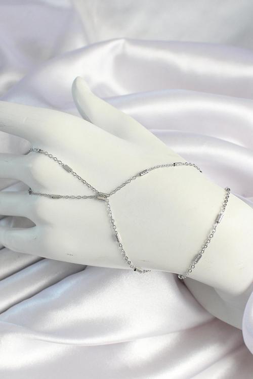 Pirinç Gümüş Renk Parçalı Zincirli Şahmeran SL12033