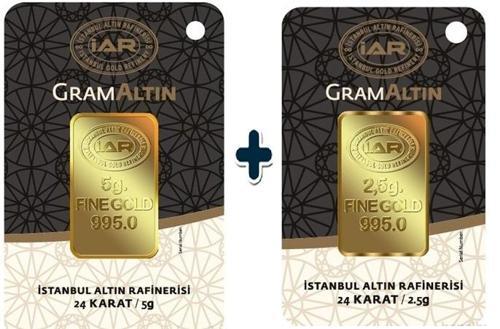 7.5 gr 24 Ayar İAR Külçe Altın
