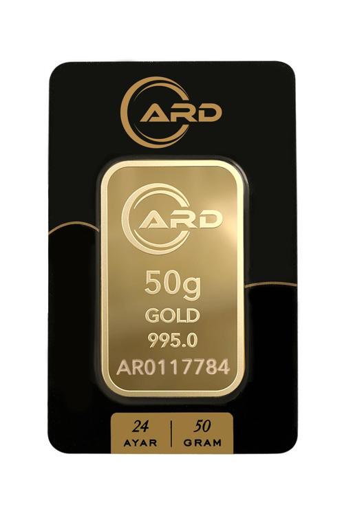 50 gr 24 Ayar ARD Gram Külçe Altın