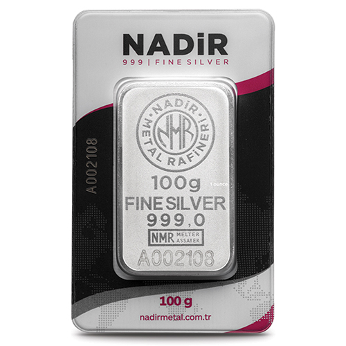 100 Gram Gümüş Külçe