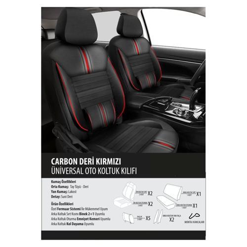 Peugeot 306  Naz Oto carbon deri kırmızı