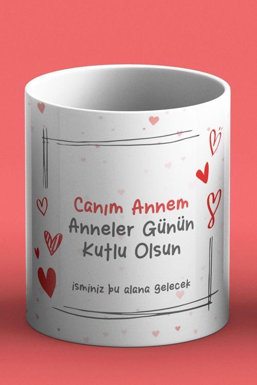 Anneler Günü Kişiye Özel İsim Baskılı Kupa Bardak