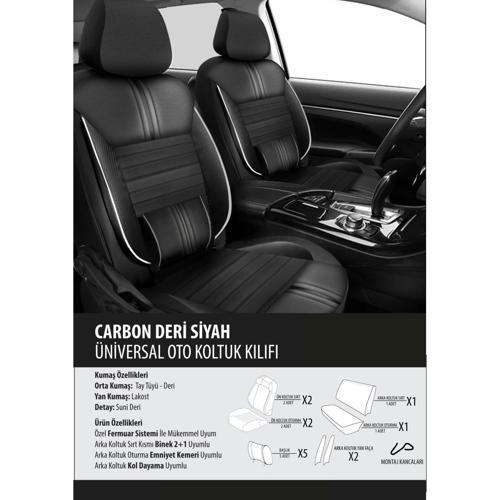 MİNİ CABRİO Naz Oto carbon deri siyah