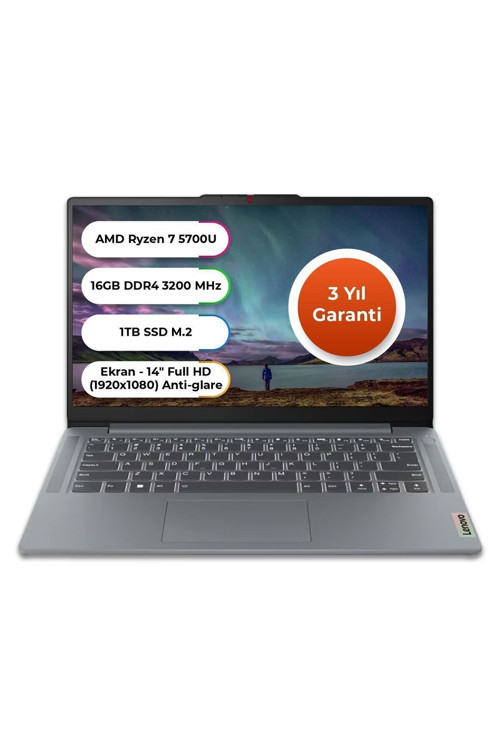 Ideapad 1 Amd Ryzen™ 7 5700U 16 Gb 1 Tb Ssd Freedos 14 Inç 82R3007Dtx