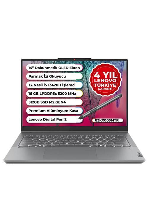 Ideapad 5 Slim 2 İn 1 İntel Core İ5-13420H 16Gb 512Gb Ssd Freedos 14" Wuxga Oled 83Kx005Mtr