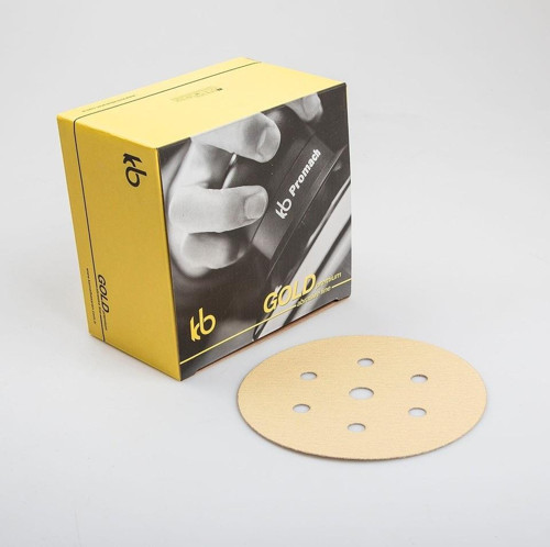 Gold 150MM 6+1 100 Adet Cırt Disk Zımpara 7 Delik Daire P400 Kum
