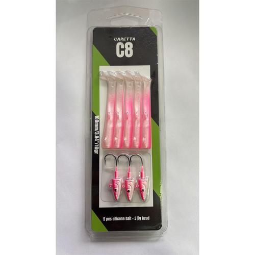 C8 10cm 10gr 5+3 Silikon Yem Candy Pink