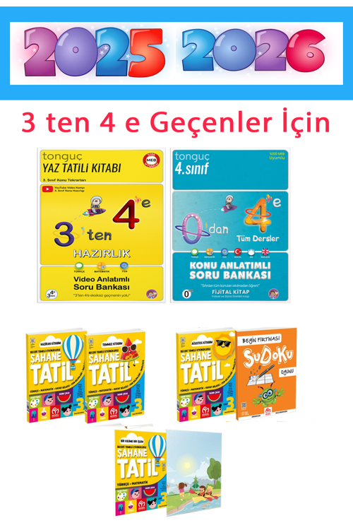 Model Yayınları 3. Sınıf Yaz Tatili Seti + 3 ten 4 e Hazırlık SETİ