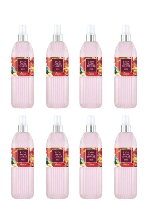 Amber 150 ml Sprey Kolonya - Pet Şişe 8 Adet