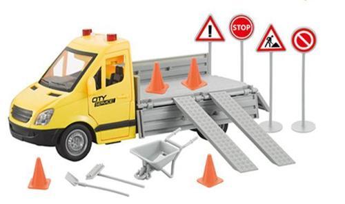 Ctoys Sesli Işıklı Pilli Çöp Kamyonu  WY593A
