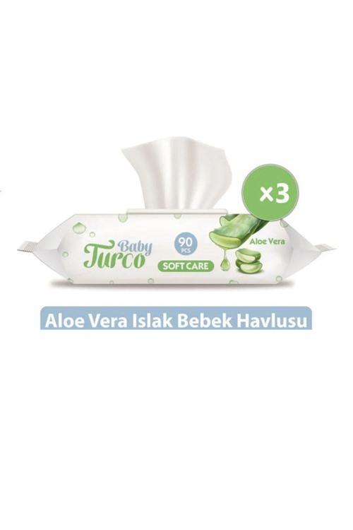 Softcare Aloe Vera Islak Bebek Havlusu 3 X 90 Yaprak
