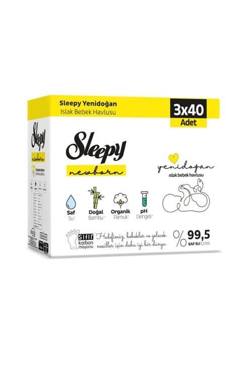 Natural Yenidoğan Islak Havlu 3X40 Adet