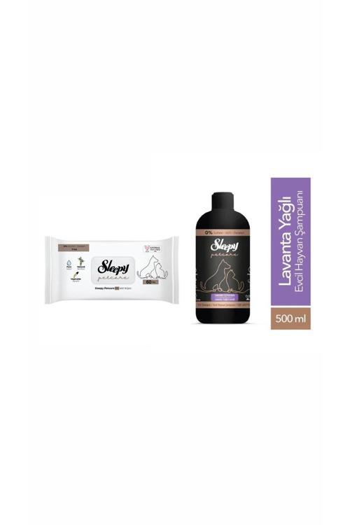 Petcare Evcil Hayvan Islak Havlusu 60 Adet Evcil Hayvan Şampuanı 500 ml