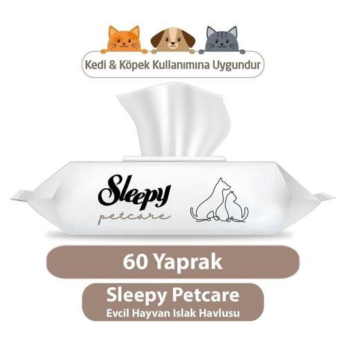 Petcare Evcil Hayvan Islak Havlusu 60 Yaprak